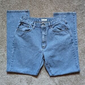 VTG Cutter & Buck Mens 35x32 Straight Leg Light Wash Jean